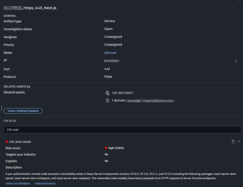 React2Shell CVE-2025-55182 Bitdefender