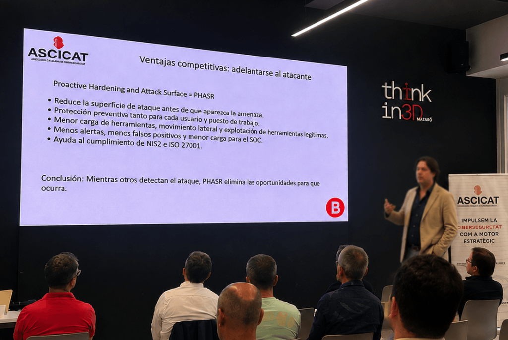 Ponencia de Reditelsa sobre Bitdefender PHASR durante la Asamblea General de ASCICAT