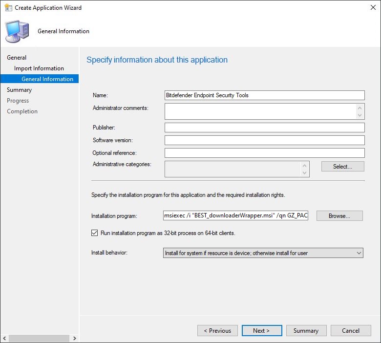 create-application-wizard
